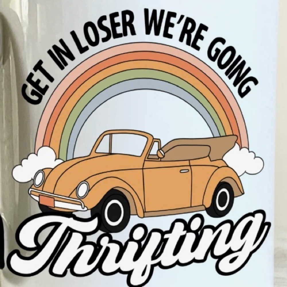 Thrifting Cup Decal D74